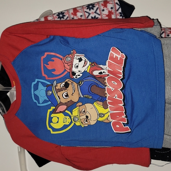 Nickelodeon Paw Patrol 2pc sweats and LS top "Pawsome" outfit - Picture 2 of 10
